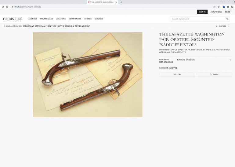 George Washington Pistols