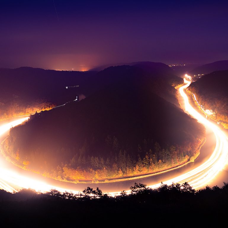 Saarschleife on Fire