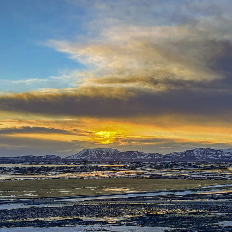 Dawn at Lake Myvatn